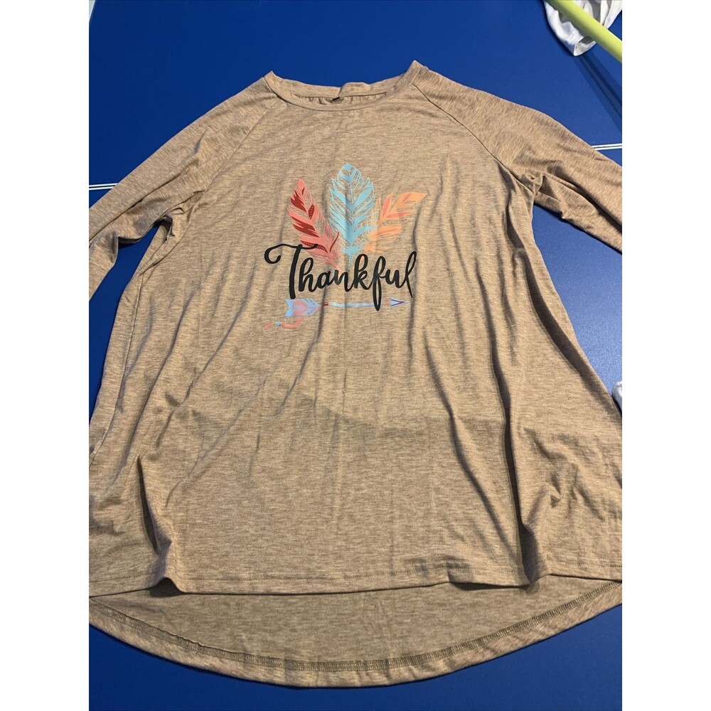 Thankful Lose Long Sleeves Top/T-shirt/long Tunic XXL